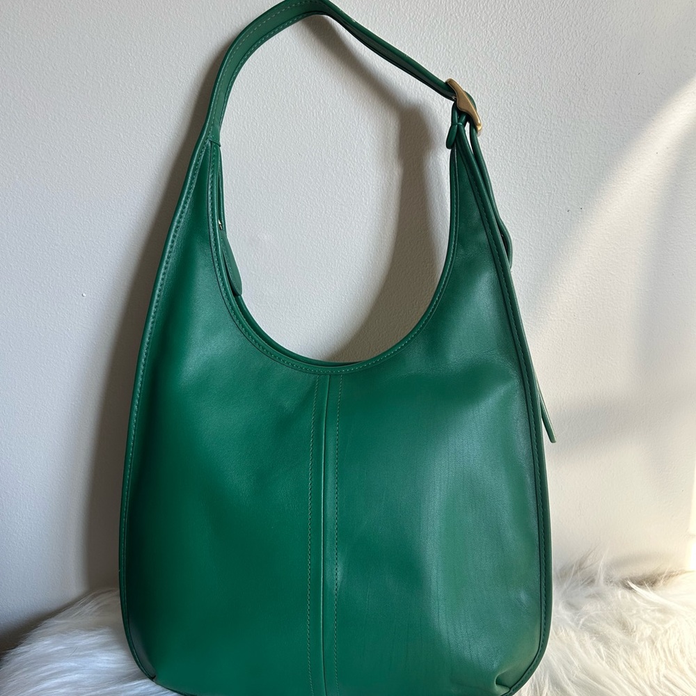 Coach Ergo Green Glovetanned Leather Hobo‎ Shoulder Bag Excellent - Picture 3 of 16